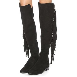 Stuart Weitzman Mane Fringe Over-the-Knee Boot